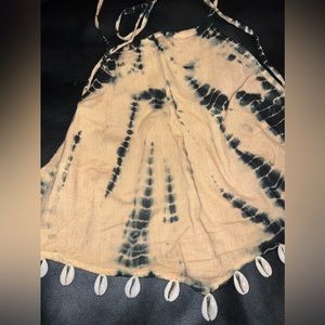 Urban Outfitters Staring at Stars vintage tie dye halter top with sea shells